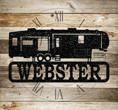 Fifth Wheel Camper Monogram - Timeless Steel Designs