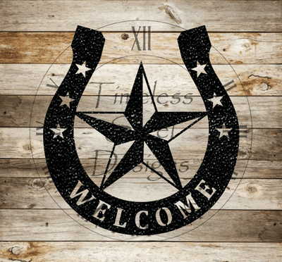 Horseshoe Star Sign - Timeless Steel Designs