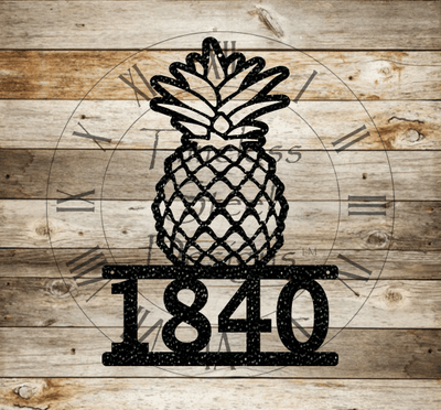 Pineapple Address Sign - Timeless Steel Designs