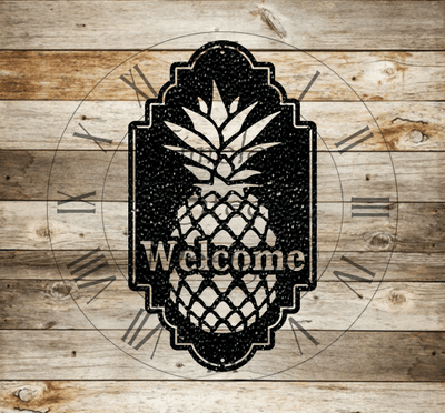 Pineapple Welcome Sign - Timeless Steel Designs