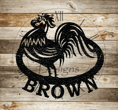 Rooster Personalized Sign - Timeless Steel Designs