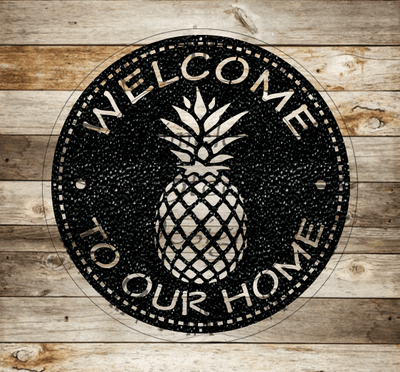 Round Pineapple Welcome - Timeless Steel Designs