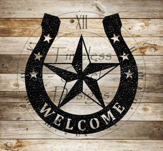 Welcome high quality sign horseshoe